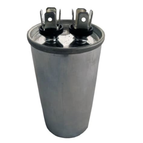 EZ-FLO 45/5 MFD Dual Run Capacitors- Oval (370 VAC). Motor run capacitor 45/5 MFD, 370 VAC, oval. For heavy-duty continuous applications such as furnace blower motor and condenser fan motors.. Lowe%27s ac capacitor